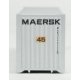 45′ CIMC Container - Assembled -- Maersk (silver, blue, black)