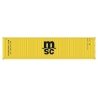 40′ Corrugated Container 2-Pack - Assembled -- Mediterranean Shipping MSC (yellow, black)