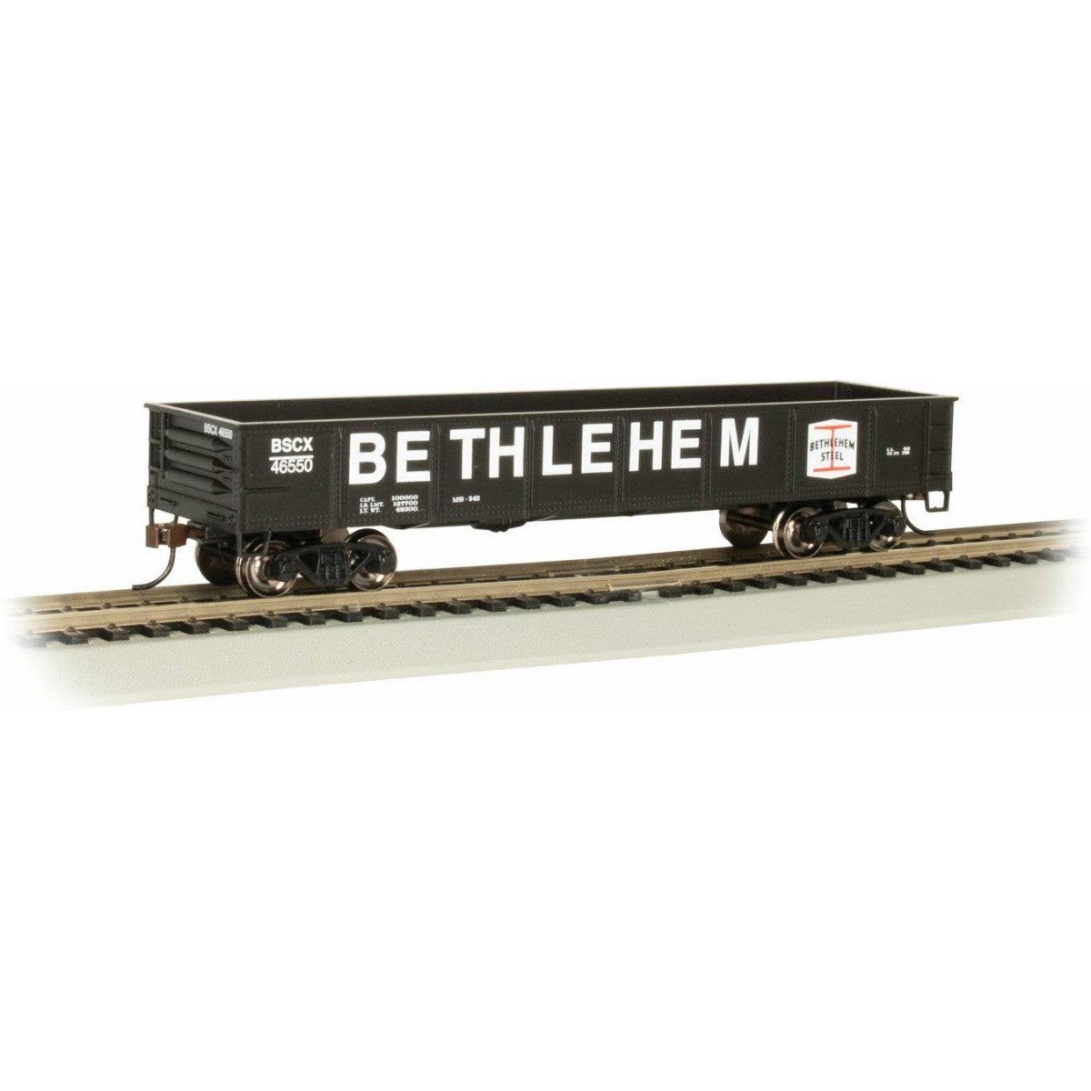 40′ Gondola - Ready to Run - Silver Series(R) -- Bethlehem Steel (black, white, red Billboard Lettering)