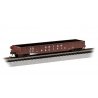 52′6′ Drop-End Gondola - Ready to Run -- Union Pacific 30868 (Boxcar Red, white)