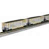 BethGon Coalporter 8-Pack - Ready to Run -- CSX (gray, yellow, yellow lettering)