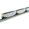 BethGon Coalporter 8-Pack - Ready to Run -- Union Pacific (silver, yellow, Small Shield), N, Kato USA Inc 1064631