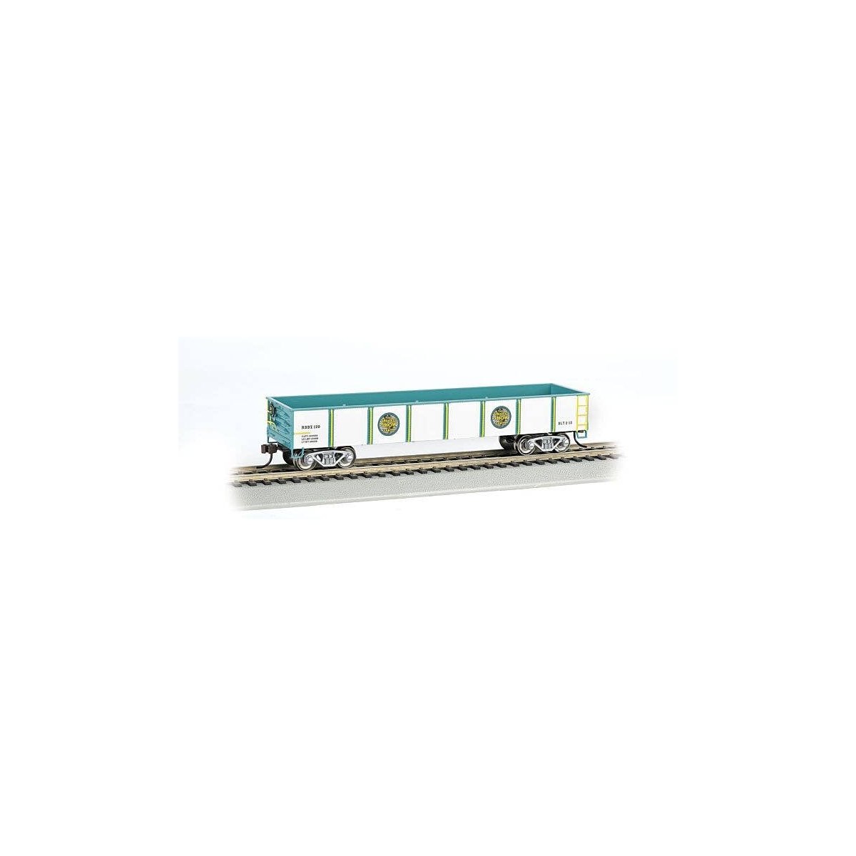 Gondola - Ready to Run -- Ringling Bros. and Barnum & Bailey(TM) 120 (white, blue), HO, Bachmann Industries 16603