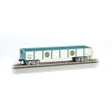 Gondola - Ready to Run -- Ringling Bros. and Barnum & Bailey(TM) 120 (white, blue), HO, Bachmann Industries 16603