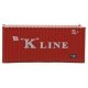 20′ Corrugated Container with Flat Panel - Assembled -- K-Line (red, white), HO, Walthers SceneMaster 8013