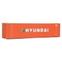 40′ Hi Cube Corrugated Container w/Flat Roof - Assembled -- Hyundai, HO, Walthers SceneMaster 8207