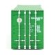 45′ CIMC Container - Assembled -- Evergreen (green, white), HO, Walthers SceneMaster 8554