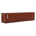 40′ Hi-Cube Corrugated-Side Container - Assembled -- TEX (brown, white), HO, Walthers SceneMaster 8266