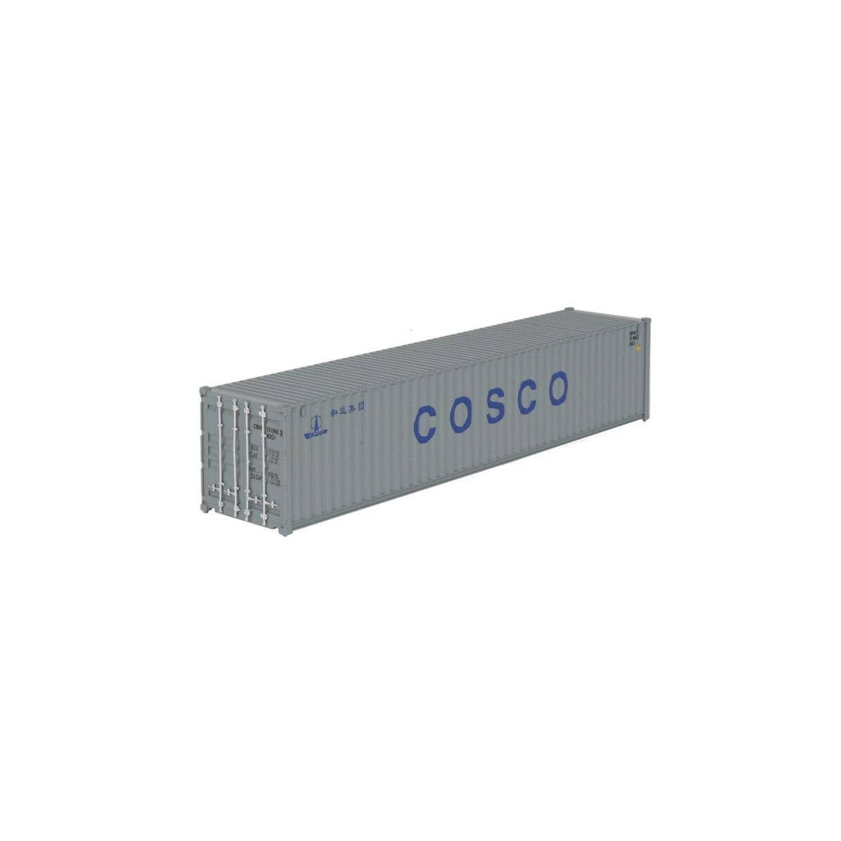 40′ Corrugated Container - Assembled -- China Ocean Shipping Co., HO, Walthers SceneMaster 8155