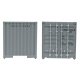 40′ Corrugated Container - Assembled -- China Ocean Shipping Co., HO, Walthers SceneMaster 8155
