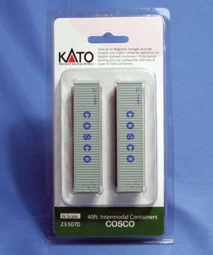 40′ Corrugated Container 2-Pack -- China Ocean Shipping Co. COSCO (gray, blue), N, Kato USA Inc 23507D