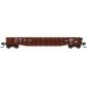 52′6′ 15-Panel Mill Gondola - Heavily Dented Sides - Ready to Run -- Chicago Burlington & Quincy 82660 (Boxcar Red, white)