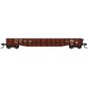 52′6′ 15-Panel Mill Gondola - Heavily Dented Sides - Ready to Run -- Chicago Burlington & Quincy 82660 (Boxcar Red, white)