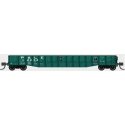52′6′ 15-Panel Mill Gondola - Medium Dented Sides - Ready to Run -- Pittsburgh & Lake Erie 2016 (Jade Green, white)