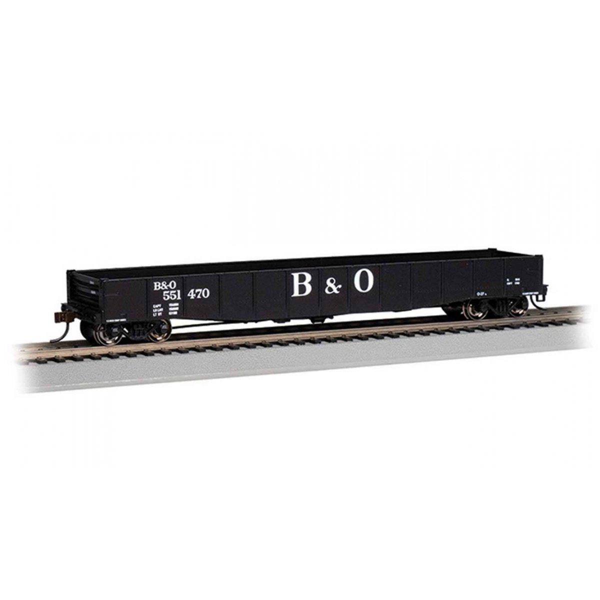 ACF 50′6′ Drop-End Gondola - Ready to Run - Silver Series(R) -- Baltimore & Ohio (black, Large B&O)