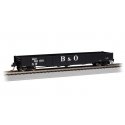 ACF 50`6` Drop-End Gondola - Ready to Run - Silver Series(R) -- Baltimore & Ohio (black, Large B&O), HO, Bachmann Industries 748