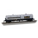 55′ Coil Car with Angled Hoods and Load - Ready to Run -- Baltimore & Ohio 8300 (blue, gray, yell, HO, Bachmann Industries 714