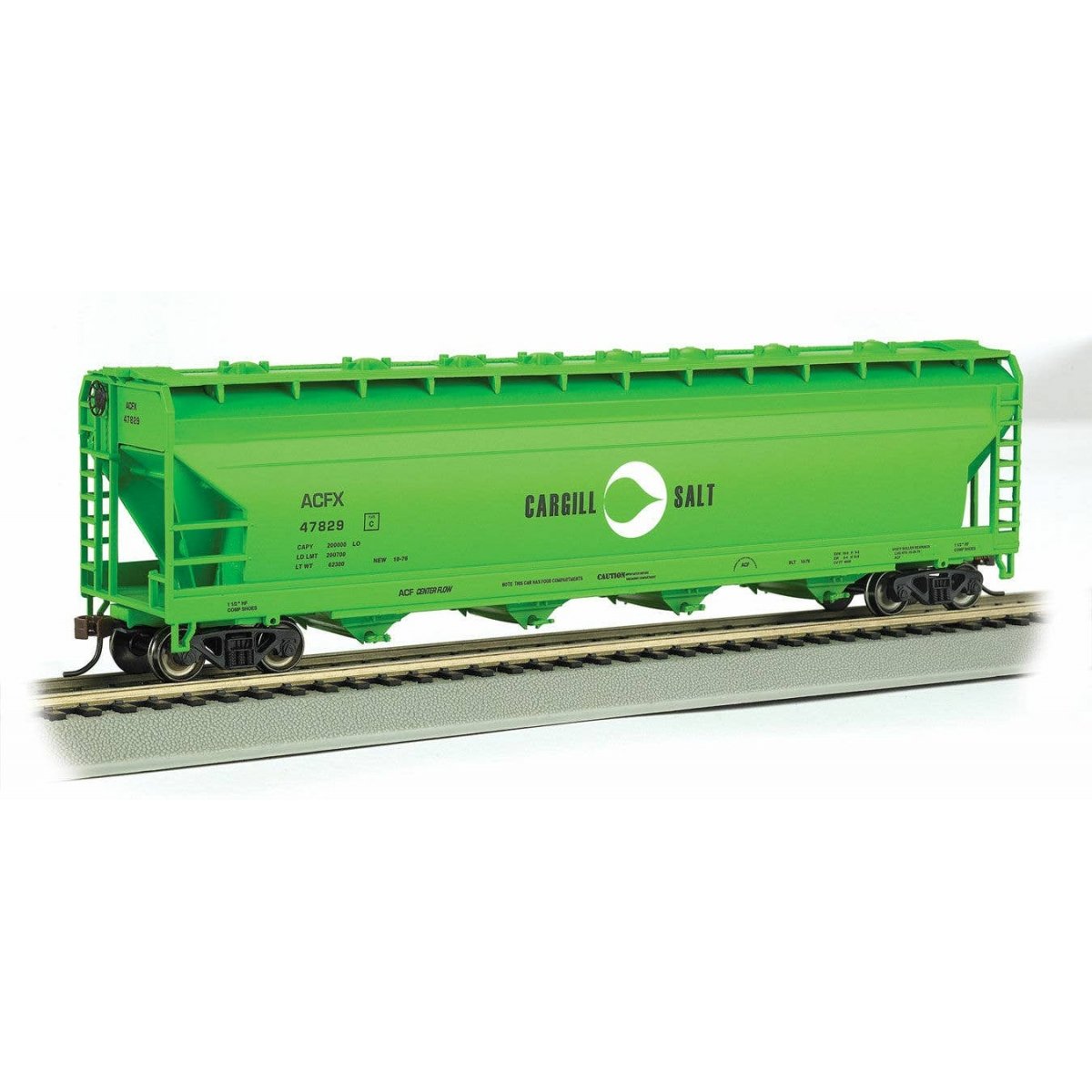 56′ ACF Center-Flow Covered Hopper - Ready to Run - Silver Series(R) -- Cargill Salt