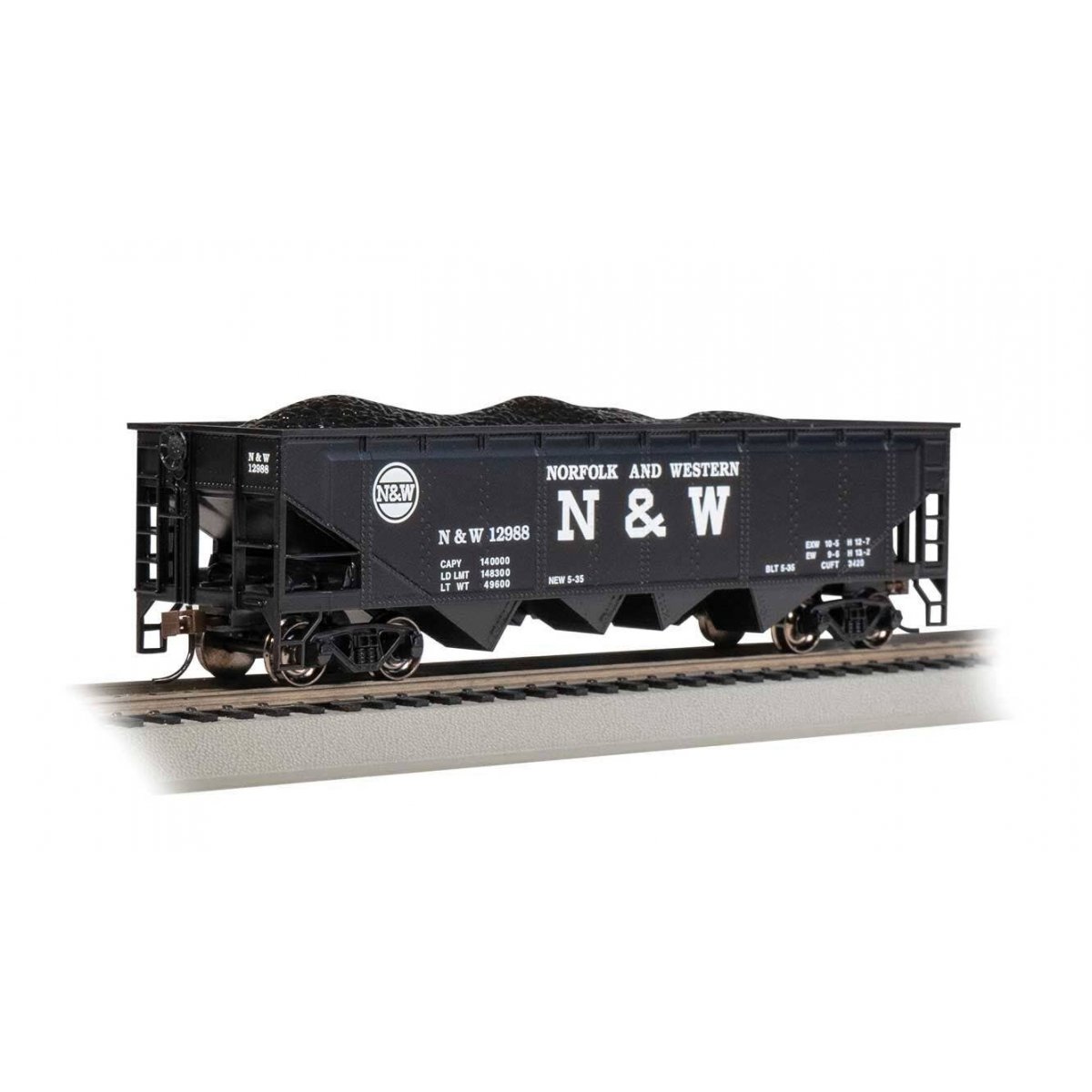 40′ Quad Hopper - Ready to Run - Silver Series(R) -- Norfolk & Western