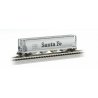 Canadian Cylindrical 4-Bay Grain Hopper - Ready to Run - Silver Series(R) -- Atchison, Topeka & Santa Fe (gray, black Billboard 