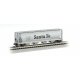 Canadian Cylindrical 4-Bay Grain Hopper - Ready to Run - Silver Series(R) -- Atchison, Topeka & Santa Fe (gray, black Billboard 