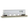 Canadian Cylindrical 4-Bay Grain Hopper - Ready to Run - Silver Series(R) -- Canadian National (gray, North America Logo)