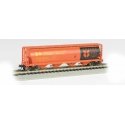 Canadian Cylindrical 4-Bay Grain Hopper - Ready to Run - Silver Series(R) -- Government of Canada CPWX (orange, black, yellow), 