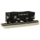 USRA 55-Ton Outside-Braced Hopper with Load - Ready to Run - Silver Series(R) -- Interstate 5612 (black), HO Bachmann Industries