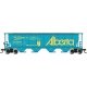 Canadian Cylindrical 4-Bay Grain Hopper - Ready to Run - Silver Series(R) -- Alberta (Vermillion River)