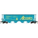 Canadian Cylindrical 4-Bay Grain Hopper - Ready to Run - Silver Series(R) -- Alberta (Vermillion River)