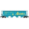 Canadian Cylindrical 4-Bay Grain Hopper - Ready to Run - Silver Series(R) -- Alberta (Vermillion River)