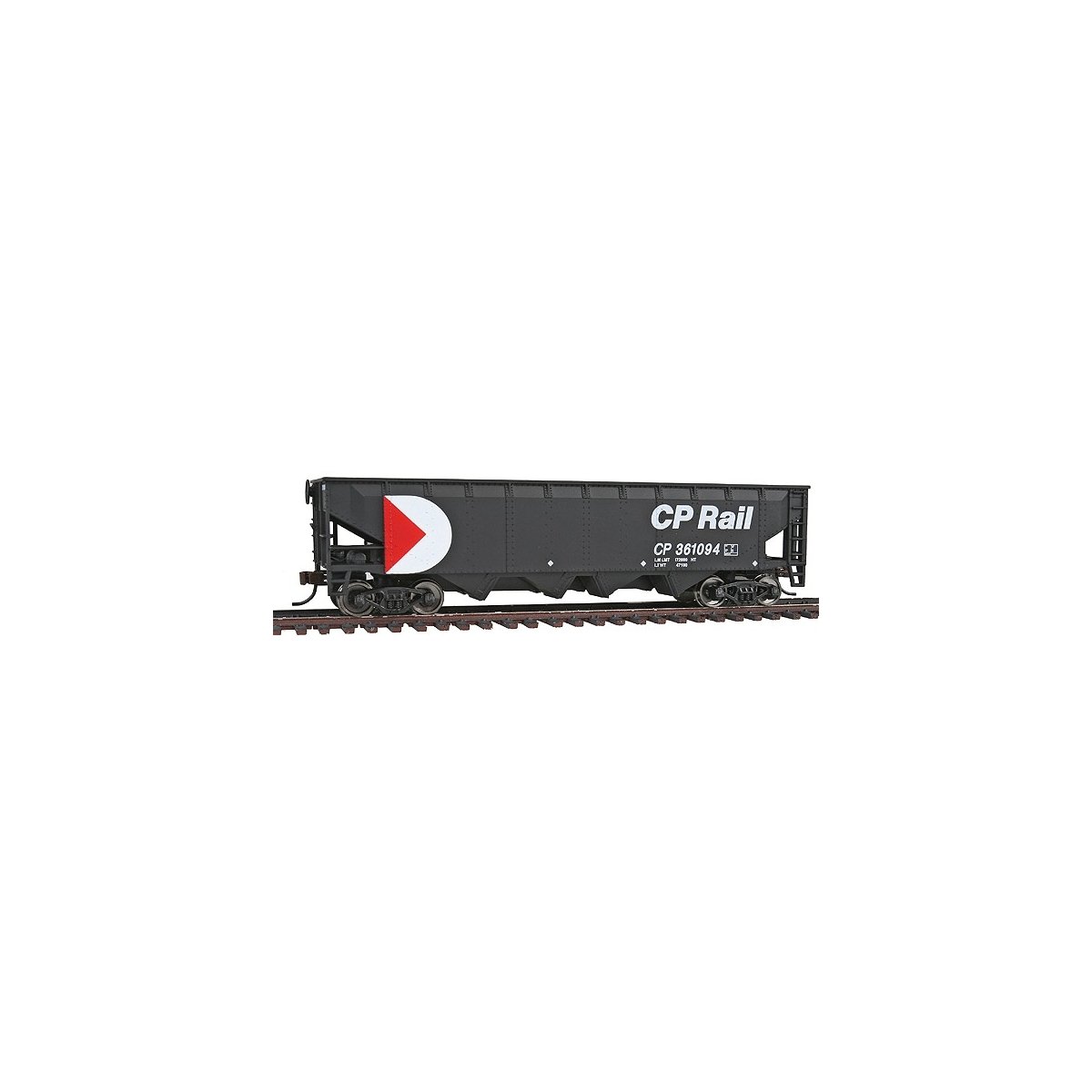 Offset Quad Hopper - Ready To Run -- Canadian Pacific 361094