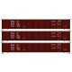 AAR 41′ Steel Gondola 3-Pack - Kit -- Boston & Albany 22039, 22058, 22074 (Boxcar Red), HO, Accurail Inc 37754