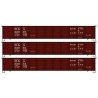 AAR 41′ Steel Gondola 3-Pack - Kit -- Boston & Albany 22039, 22058, 22074 (Boxcar Red), HO, Accurail Inc 37754