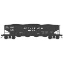 Class H21a 4-Bay Hopper with Clamshell Doors - Ready to Run -- Bethlehem Mines 6230 (black, large lettering), HO, Bowser Manufac