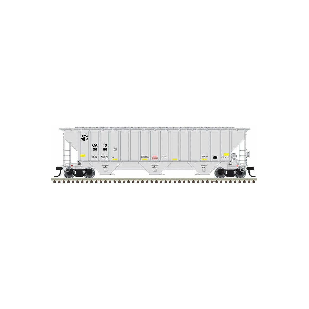 Thrall 4750 3-Bay Covered Hopper - Ready to Run -- CATX 5086 (gray, black)