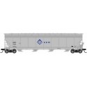 ACF 5701 Centerflow Grain Hopper - Ready to Run - Master(R) -- ADM 75027 (gray, blue, Molecule Logo)