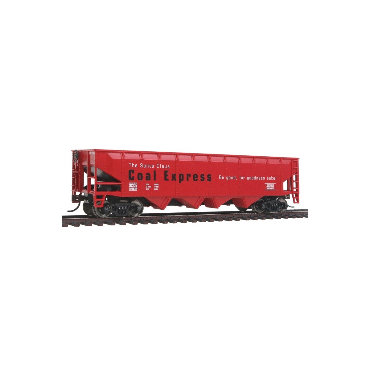Offset Hopper - Ready to Run -- Santa Claus Coal Express