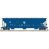 Thrall 4750 3-Bay Covered Hopper - Ready to Run -- David J. Joseph Transportation 475590 (blue, white)