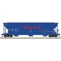 Thrall 4750 3-Bay Covered Hopper - Ready to Run -- Peavey 2026 (blue, red), N, Trainman 50005939