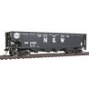 Offset Quad Hopper - Ready To Run -- Norfolk & Western (black Block N&W, Hamburger Logo)