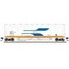 Pressureaide Centerflow Covered Hopper - Ready to Run - Master(R) -- ACFX 59914 (Venturi, white, blue, orange Sill)