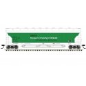 Pressureaide Centerflow Covered Hopper - Ready to Run - Master(R) -- Grace Davison 59771 (green, white), N, Atlas Model Railroad