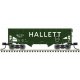 2-Bay Offset-Side Hopper with Flat Ends & Load 3-Pack - Ready to Run - Master( -- Hallett 9937, 9943, 9951 (green, white)