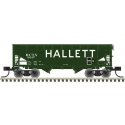 2-Bay Offset-Side Hopper with Flat Ends & Load 3-Pack - Ready to Run - Master( -- Hallett 9937, 9943, 9951 (green, white), N, At