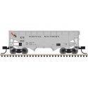 2-Bay Offset-Side Hopper with Flat Ends & Load - Ready to Run - Master(R) -- Original Norfolk Southern 9171 (gray, black, red), 