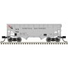 2-Bay Offset-Side Hopper with Flat Ends & Load - Ready to Run - Master(R) -- Original Norfolk Southern 9171 (gray, black, red)