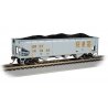 40′ Quad Hopper - Ready to Run - Silver Series(R) -- CSX (gray, yellow)