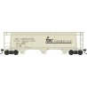 3-Bay Cylindrical Covered Hopper - Ready to Run - Executive Line -- FMC Chemicals 60551 (Blt. 7-62, beige, black, Large Logo)