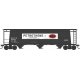3-Bay Cylindrical Covered Hopper - Ready to Run - Executive Line -- U S Industrial Petrothene 60437 (Blt. 5-63, black, white, re
